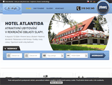 Tablet Screenshot of hotelatlantida.cz